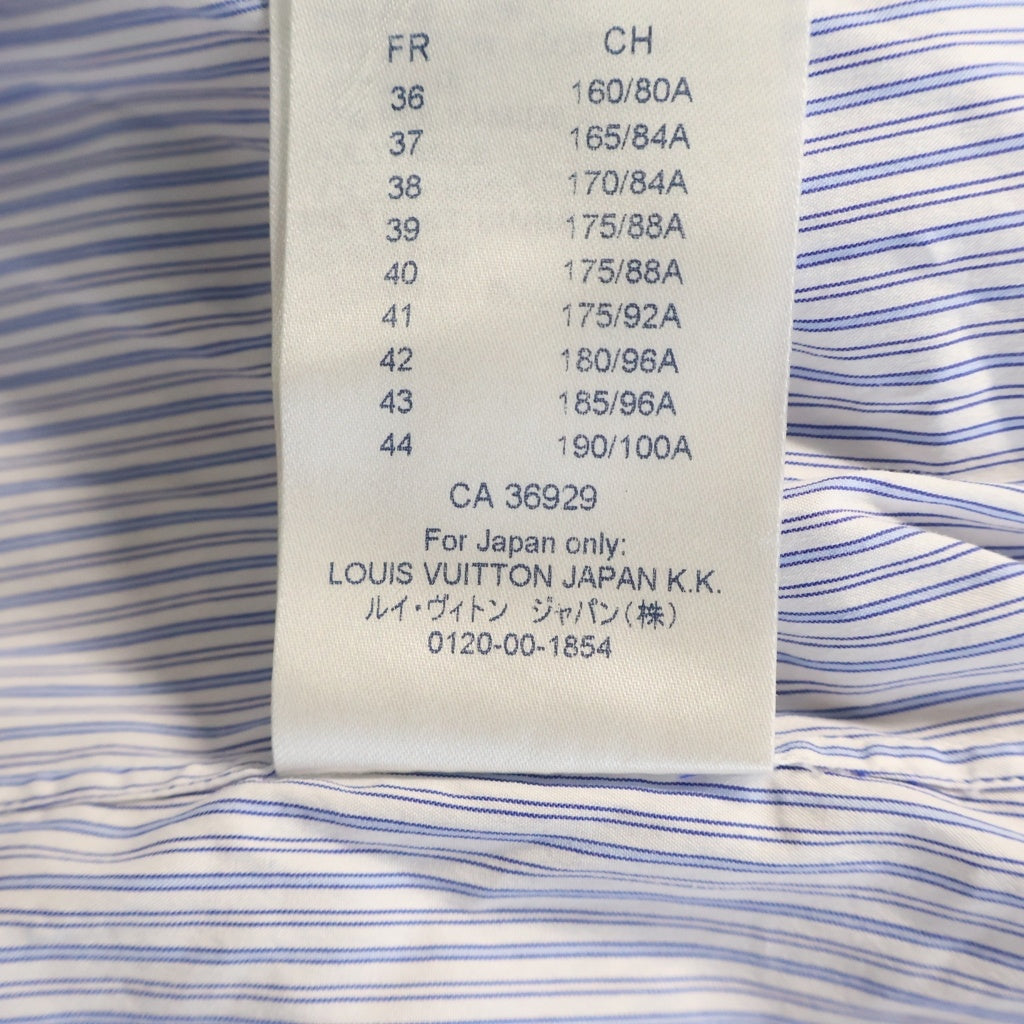 LOUIS VUITTON(ルイヴィトン) ストライプ ロングスリーブ 長袖シャツ ブルー RM181F FET HES8PW
