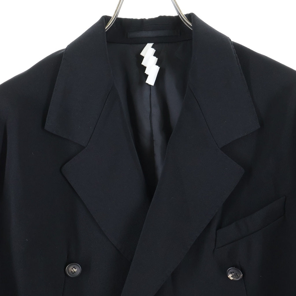 SOSHIOTSUKI(ソウシオオツキ) 23AW OVER SIZED DOUBLE JACKET オーバーサイズ ダブルジャケット ブラック S23AW06JKT