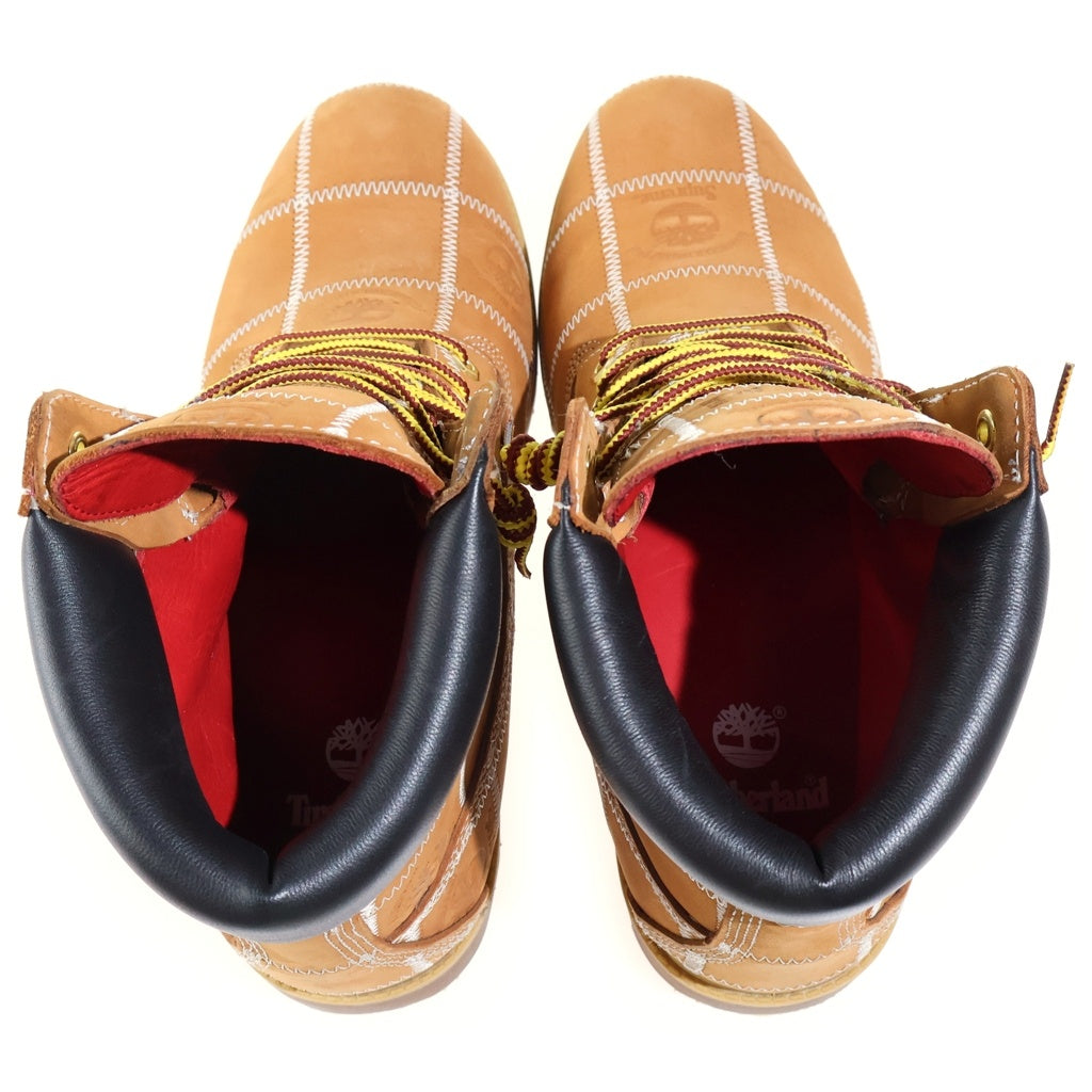 SUPREME(シュプリーム) Timberland Patchwork 6 Inch Premium Boot × ティンバーランド パッチワーク ブーツ ブラウン TB0A5TBZ754