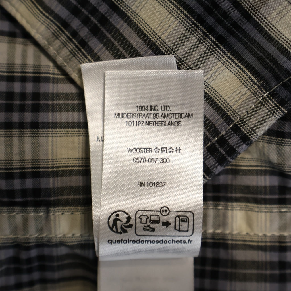 SUPREME(シュプリーム) SS Mini Plaid S/S Shirt チェック柄 ミニプレイド ショートスリーブ半袖シャツ グレー