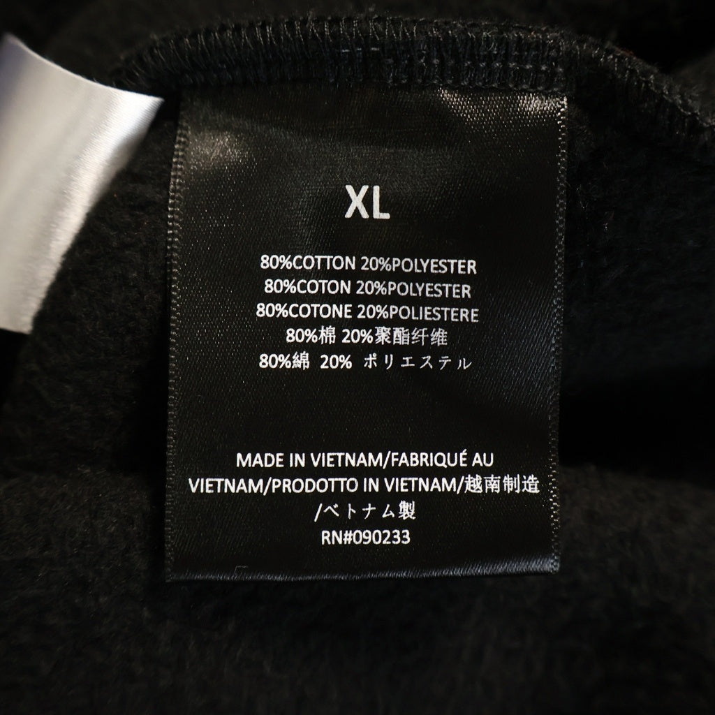 FEAR OF GOD ESSENTIALS(フィアオブゴッド エッセンシャルズ) ロゴプリント フリース プルオーバーフーディーパーカー ブラック
