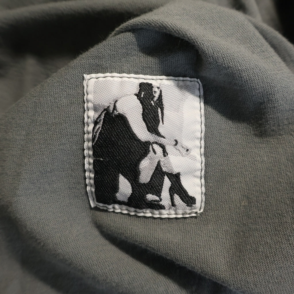 DRKSHDW(ダークシャドウ) 24AW TOMMYT PORTERVILLE TEE DU02D2259-RNEP1 トミー ロゴプリント カットオフ ロングスリーブ長袖Tシャツ グレー