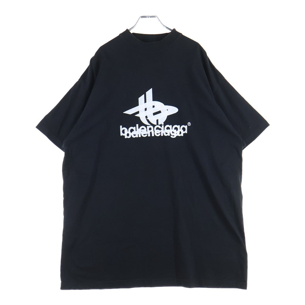 BALENCIAGA(バレンシアガ) 23AW LAYERED SPORTS LOGO TEE 739028 TPVF2 レイヤードスポーツロゴ クルーネック半袖Tシャツ カットソー ブラック
