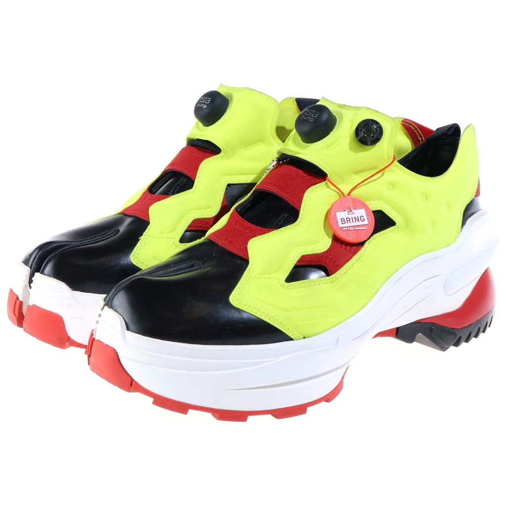 Maison Margiela(メゾンマルジェラ) ×Reebok Tabi Instapump Fury Oxford H06543 足袋 インスタポンプ フューリー ローカットスニーカー イエロー