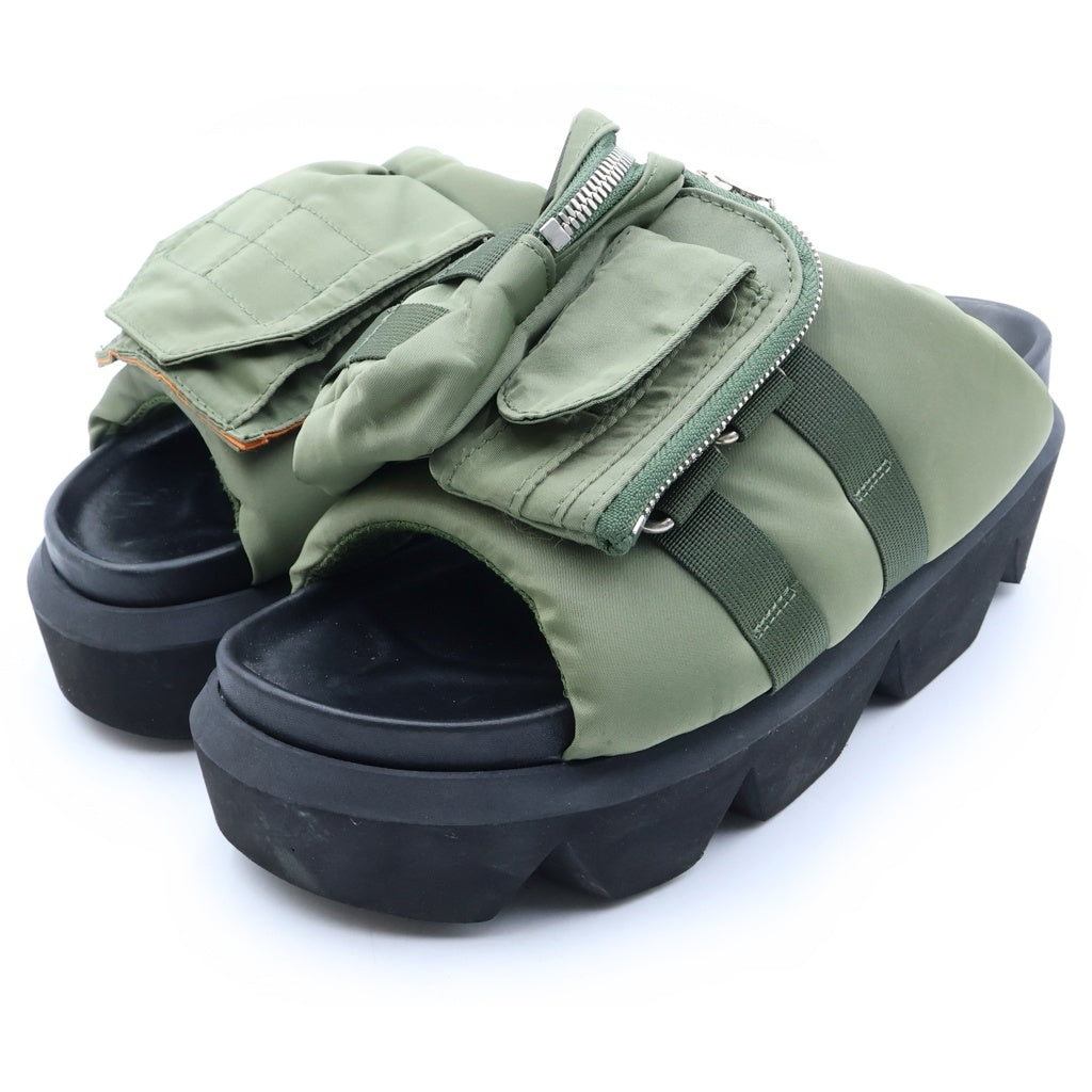 Sacai(サカイ) 24SS Pocket Slides 24-03383M ポケット スライドサンダル カーキ
