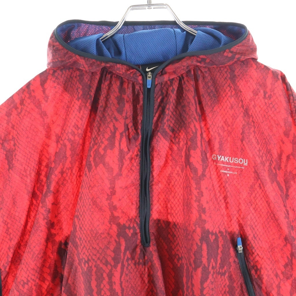 NIKE(ナイキ) ×UNDERCOVER GYAKUSOU ノースリーブランニングジャケット パイソン柄 レッド 632591-670