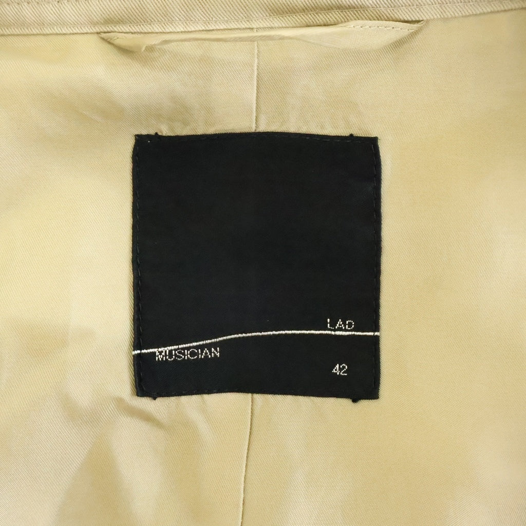 LAD MUSICIAN(ラッドミュージシャン) 16AW ビッグトレンチコート ベージュ 2216-350