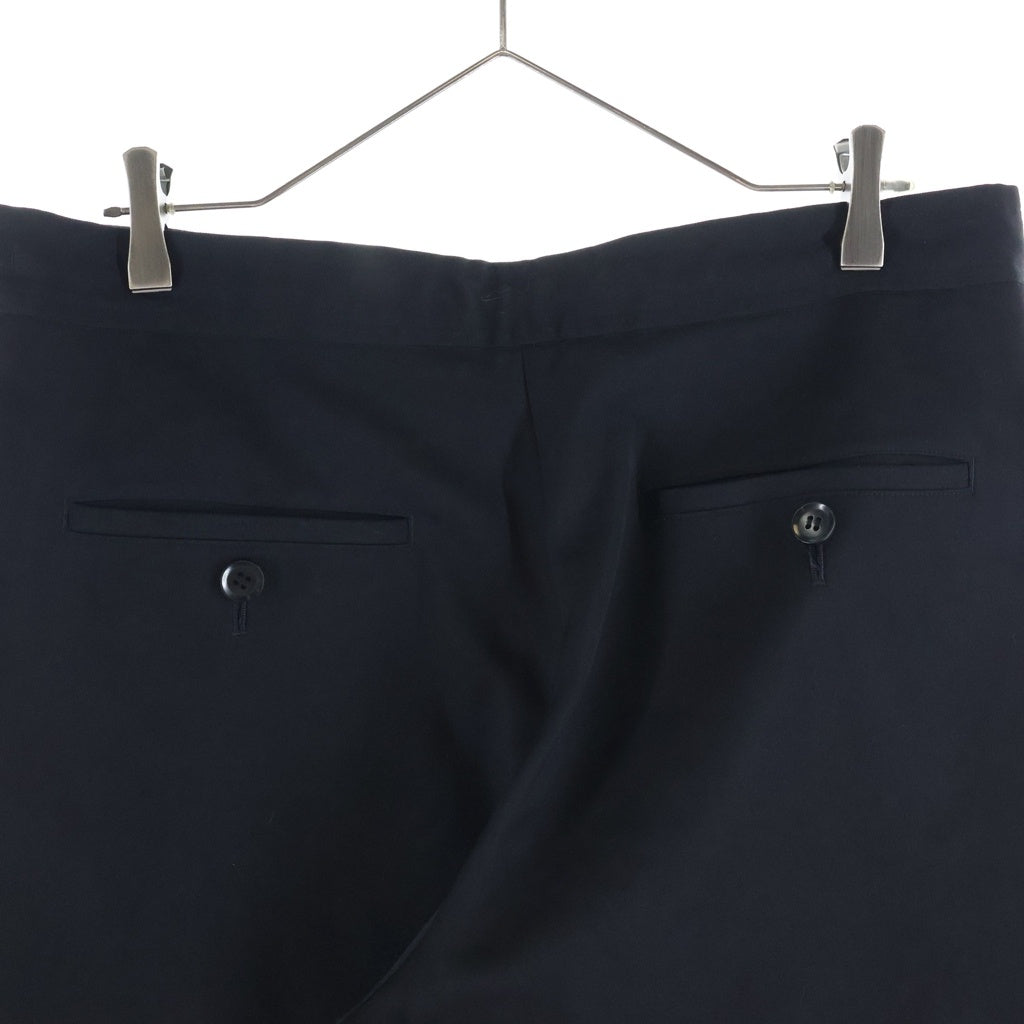 Y's(ワイズ) 12AW ウールイージーパンツ ブラック YD-P11-100