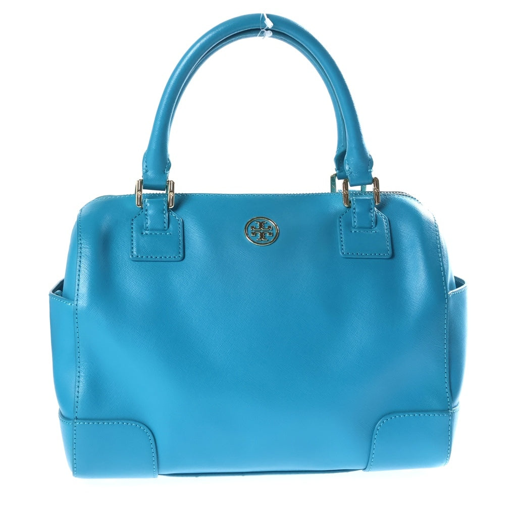 TORY BURCH(トリー バーチ) 2WAY ミニボストン レザーバッグ ブルー レディース