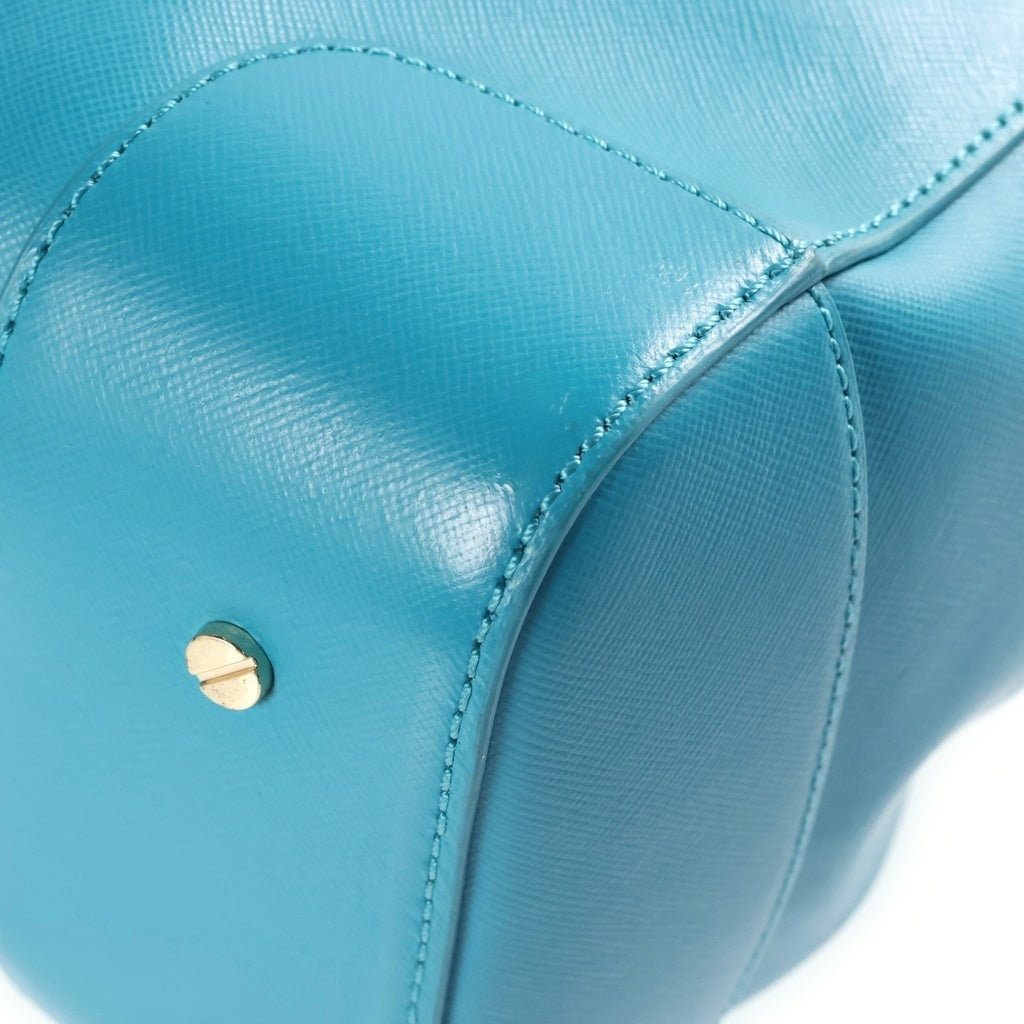 TORY BURCH(トリー バーチ) 2WAY ミニボストン レザーバッグ ブルー レディース