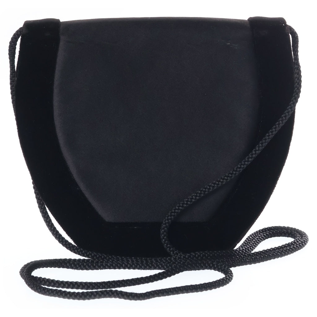 YVES SAINT LAURENT(イヴサンローラン) VELOUR MINI SHOULDER BAG ベロア ミニショルダーバッグ ブラック レディース