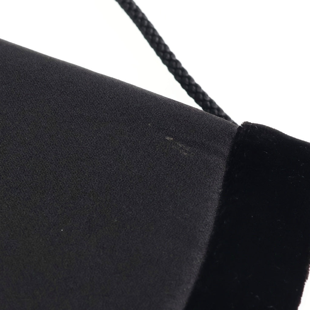 YVES SAINT LAURENT(イヴサンローラン) VELOUR MINI SHOULDER BAG ベロア ミニショルダーバッグ ブラック レディース