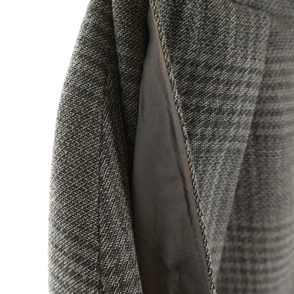 NO BRAND(ノーブランド) SALA ABITO CHECK PATTERN MINI SKIRT JACKET SET UP 総チェック柄 セットアップ ミニスカート ジャケット ベージュ レディース