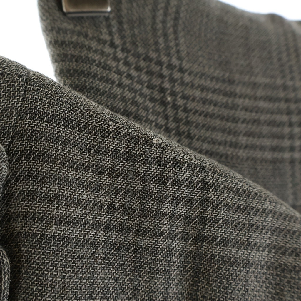 NO BRAND(ノーブランド) SALA ABITO CHECK PATTERN MINI SKIRT JACKET SET UP 総チェック柄 セットアップ ミニスカート ジャケット ベージュ レディース