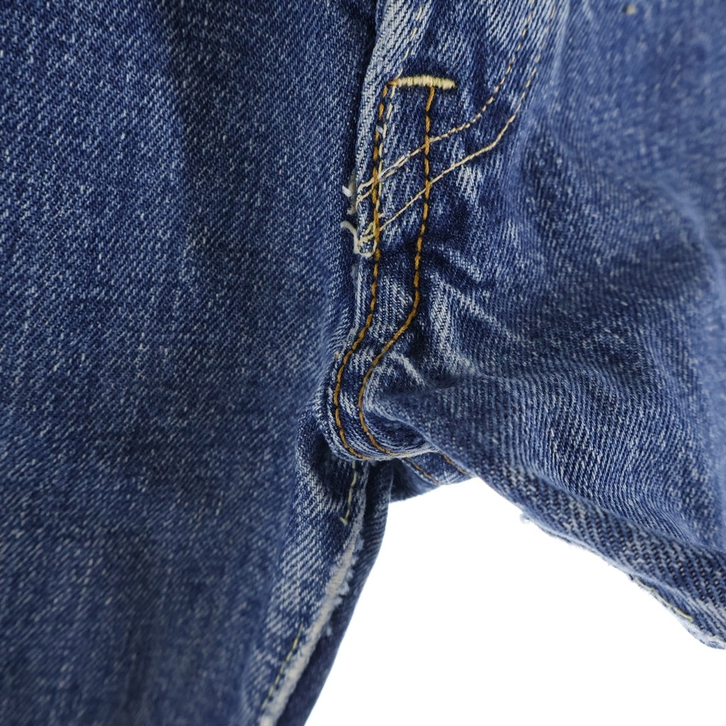 Levi's(リーバイス) 60s VINTAGE 501 BIGE ボタン裏6 レインボー Vステッチ ストレートデニムパンツ ブルー