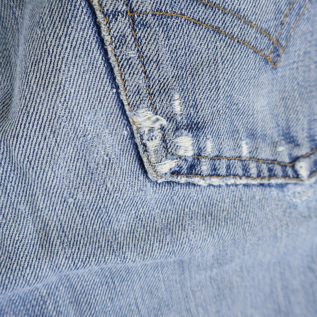 Levi's(リーバイス) 70s VINTAGE 505 ボタン裏8 並行ステッチ 42TALON デニムパンツ ブルー