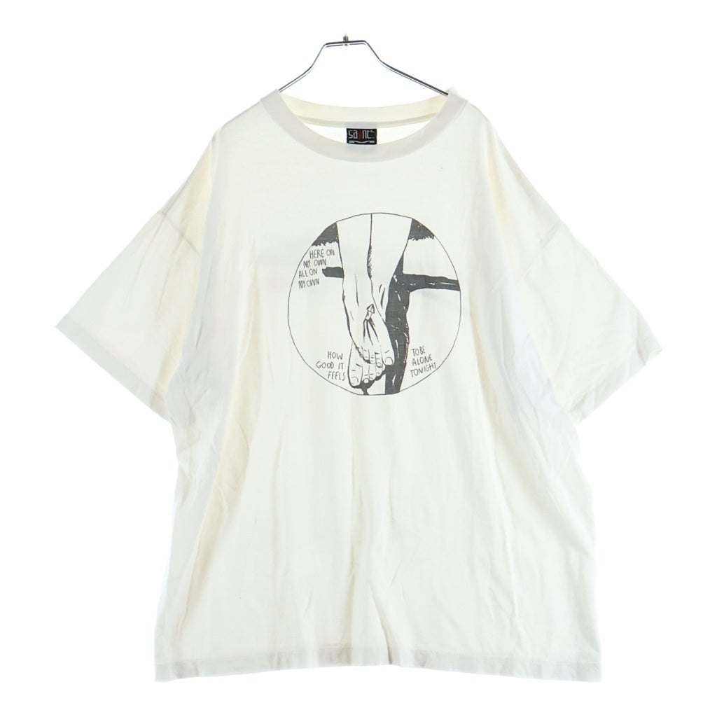 SAINT MICHAEL(セントマイケル) 22SS SS TEE SMOOCH 半袖Tシャツ ホワイト SM-S22-0000-002