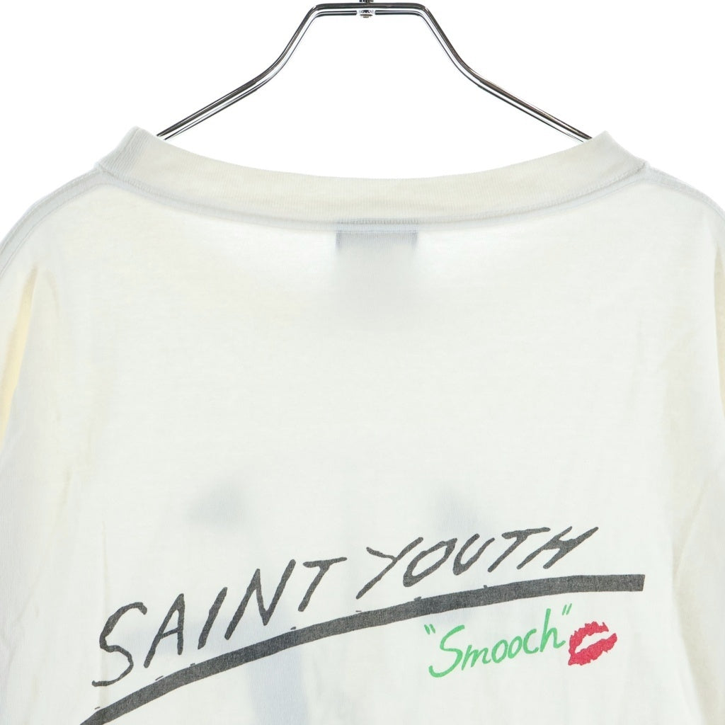 SAINT MICHAEL(セントマイケル) 22SS SS TEE SMOOCH 半袖Tシャツ ホワイト SM-S22-0000-002