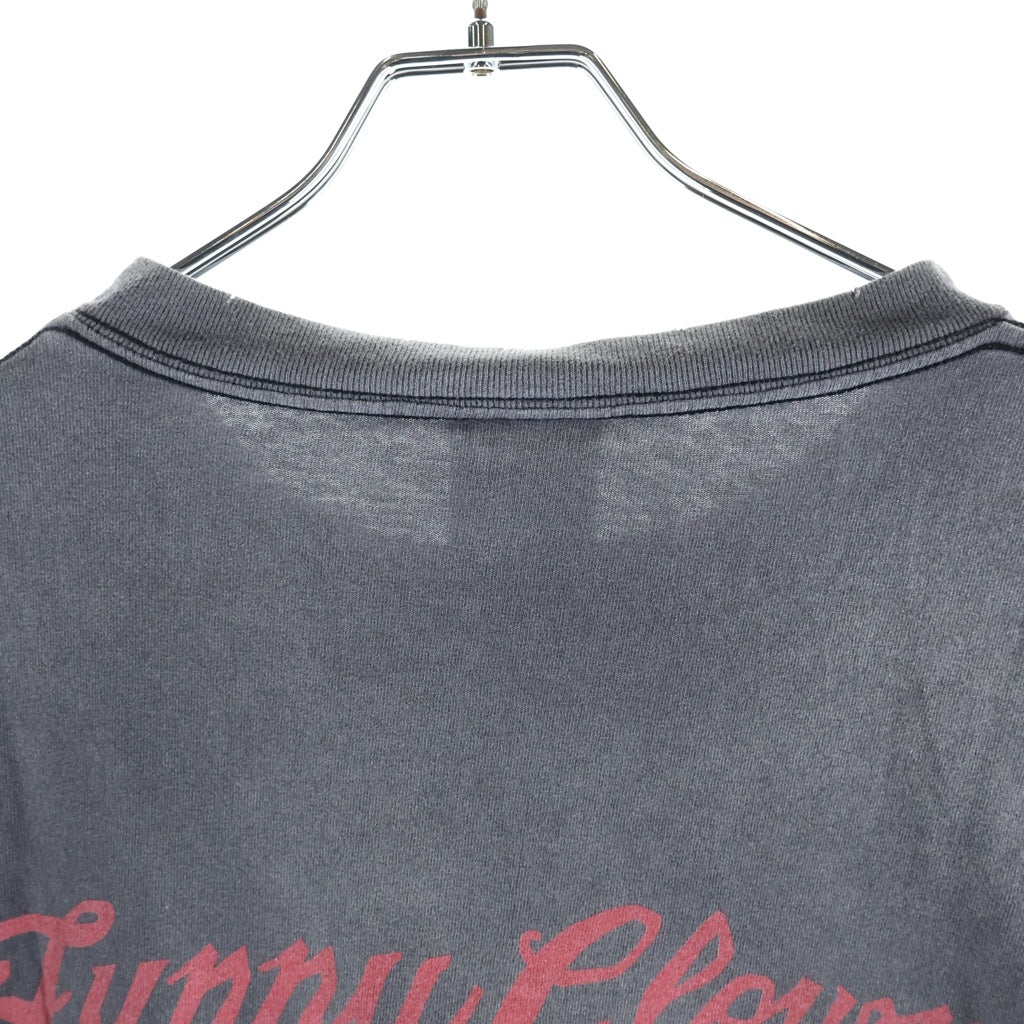 SAINT MICHAEL(セントマイケル) 24SS SS TEE MAGICAL SAINT マジカルセント ダメージ加工 半袖Tシャツ グレー SM-YS8-0000-006