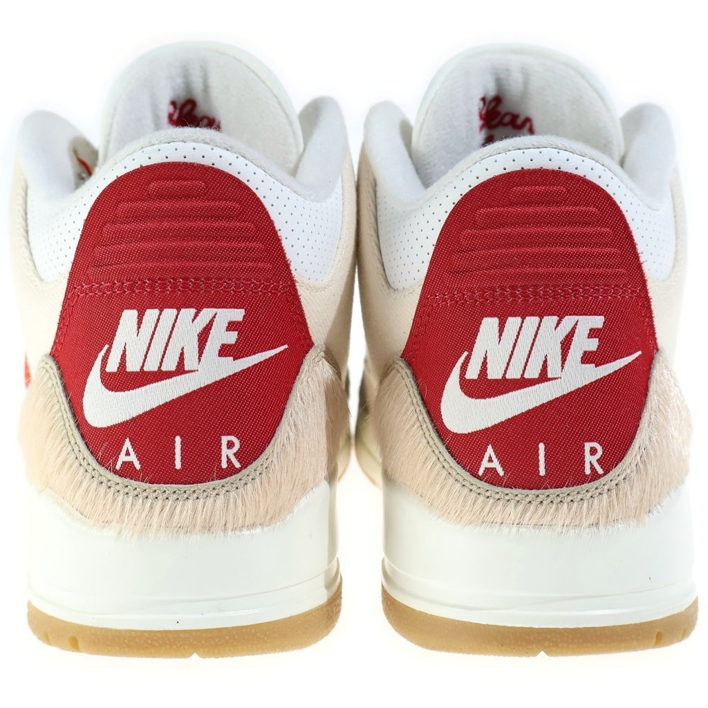 NIKE(ナイキ) ×LEVI'S AIR JORDAN 3 RETRO ECRU DENIM リーバイス エアジョーダン3 エクリュデニム ハイカットスニーカー クリーム US9.5/27.5cm IR0910-400