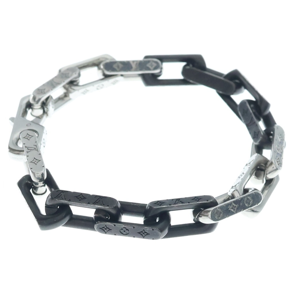 LOUIS VUITTON(ルイヴィトン) コリエ モノグラムチェーン ブレスレット ブラック/シルバー M00687 レディース