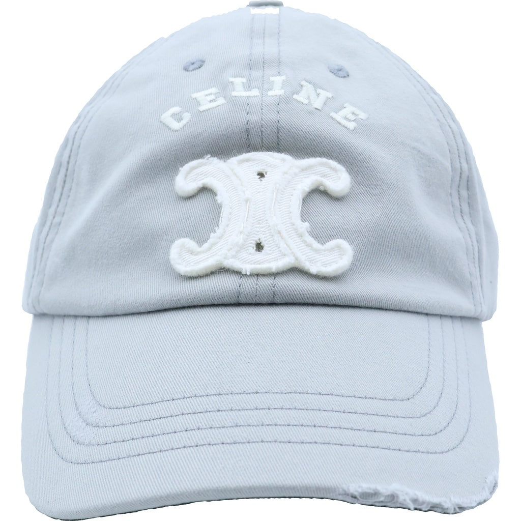 CELINE(セリーヌ) トリオンフ ライトコットン ギャバジン キャップ 帽子 グレー AA0AG0G07.GBN2 レディース