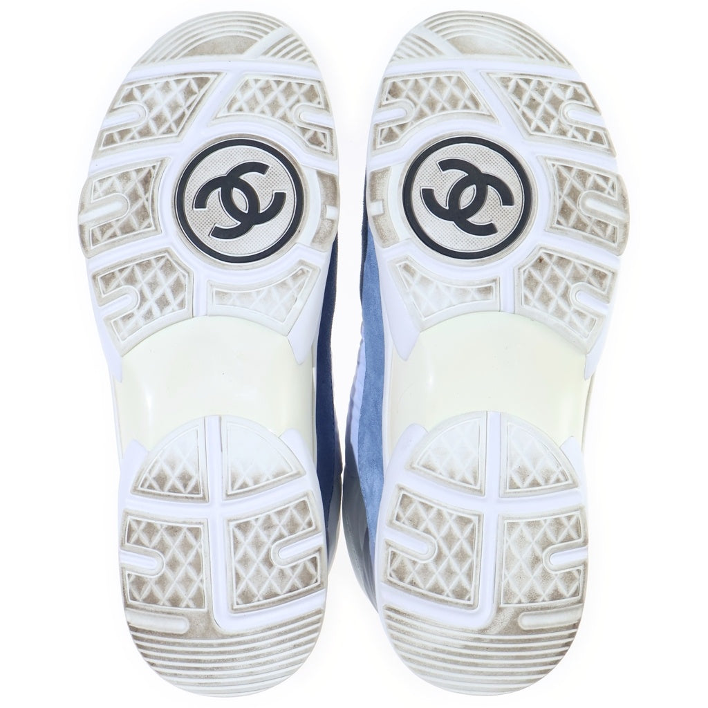 CHANEL(シャネル) ココマーク ローカットスニーカー ブルー G37137