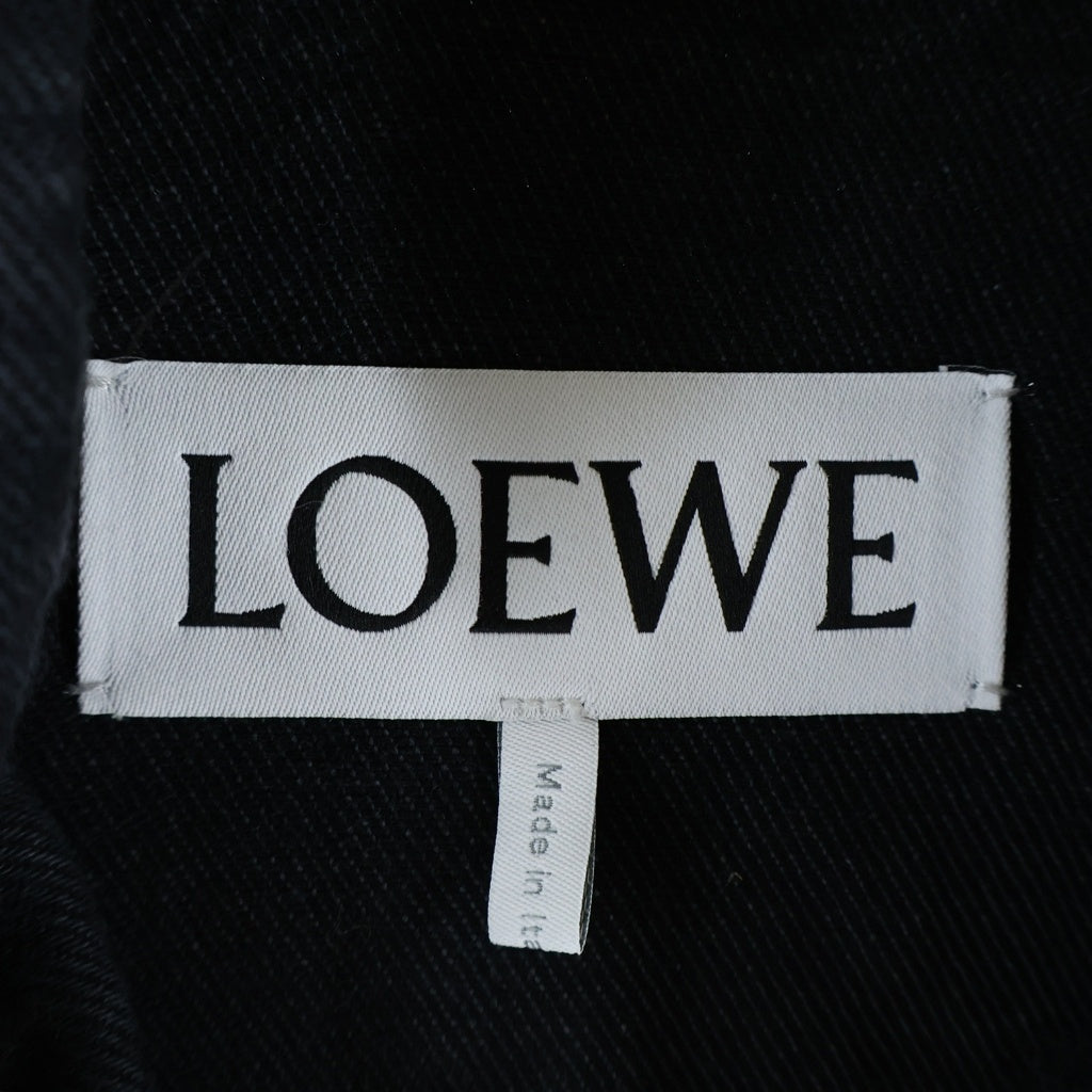 LOEWE(ロエベ) ANAGRAM LOGO DENIM JAKCET アナグラムロゴ トラッカー デニムジャケット ブラック H526Y50W40