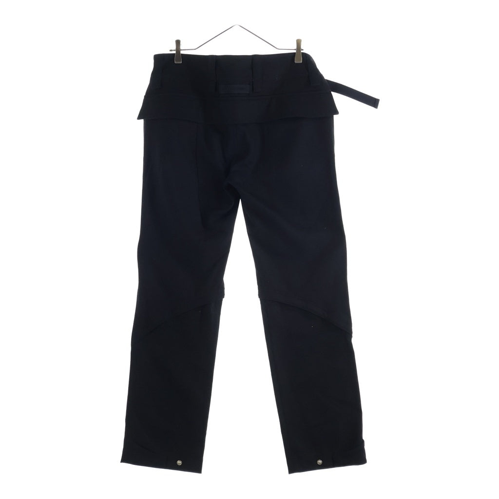 ALYX(アリクス) BELTED BUCKLE TROUSER バックルベルト ジップパンツ ブラック
