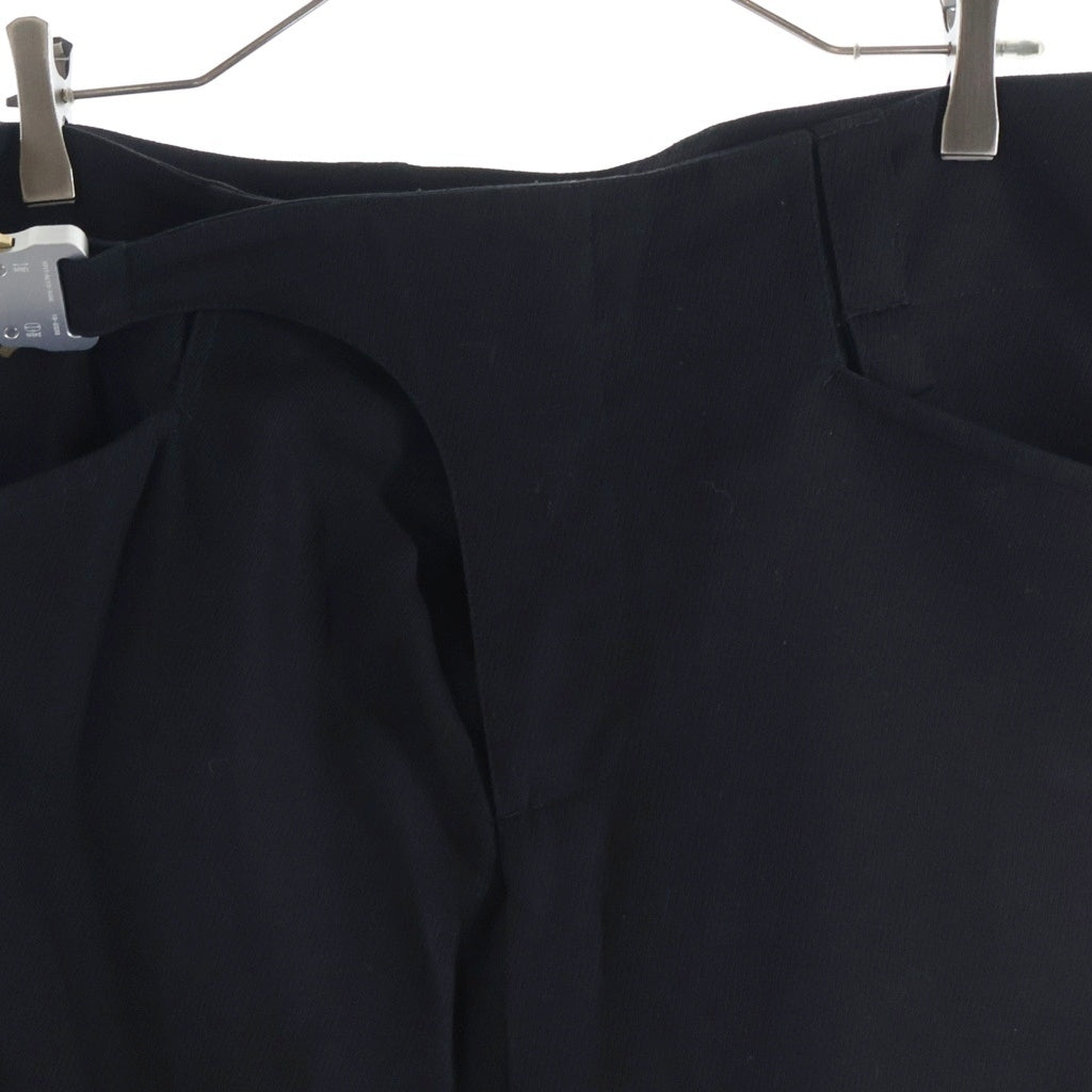 ALYX(アリクス) BELTED BUCKLE TROUSER バックルベルト ジップパンツ ブラック
