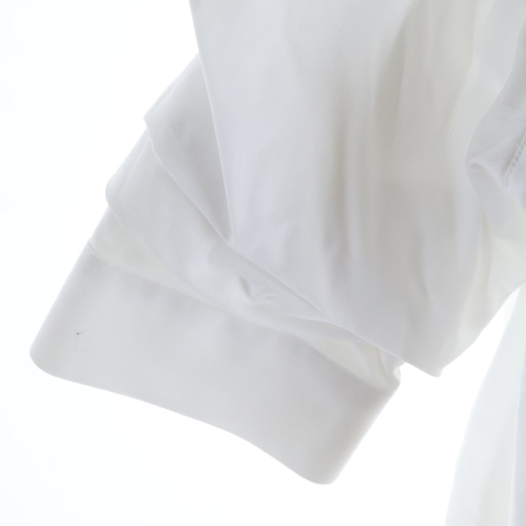 KRIS VAN ASSCHE(クリス ヴァン アッシュ) SHIRT W/PULLED-UP SLEEVES 長袖ボタンシャツ ホワイト 000SH105P