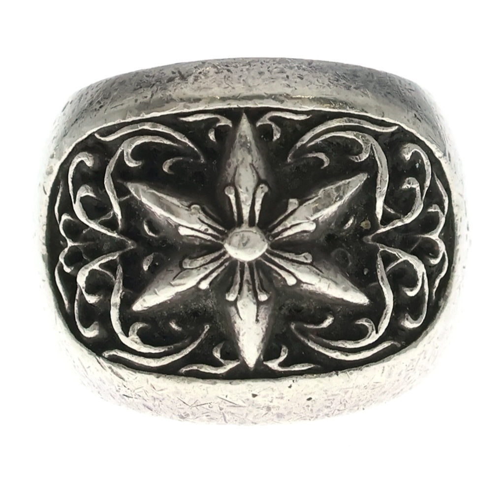 CHROME HEARTS(クロムハーツ) CLSSC OVAL STAR クラシックオーバルスター リング シルバー BCA341