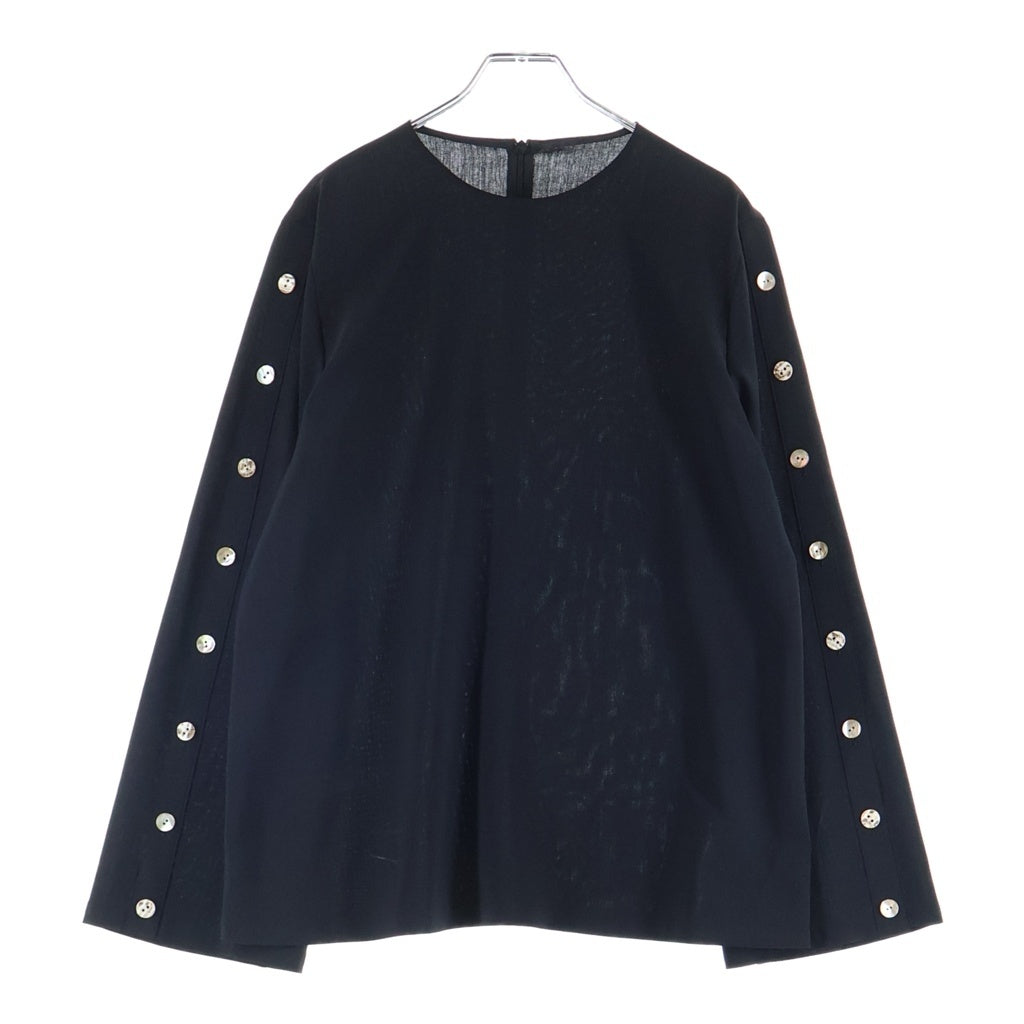 AKIRA NAKA(アキラナカ) Adora open sleeve shirt OW AP2439-BK アドラ オープンスリーブ 長袖カットソー blackレディース ブラック