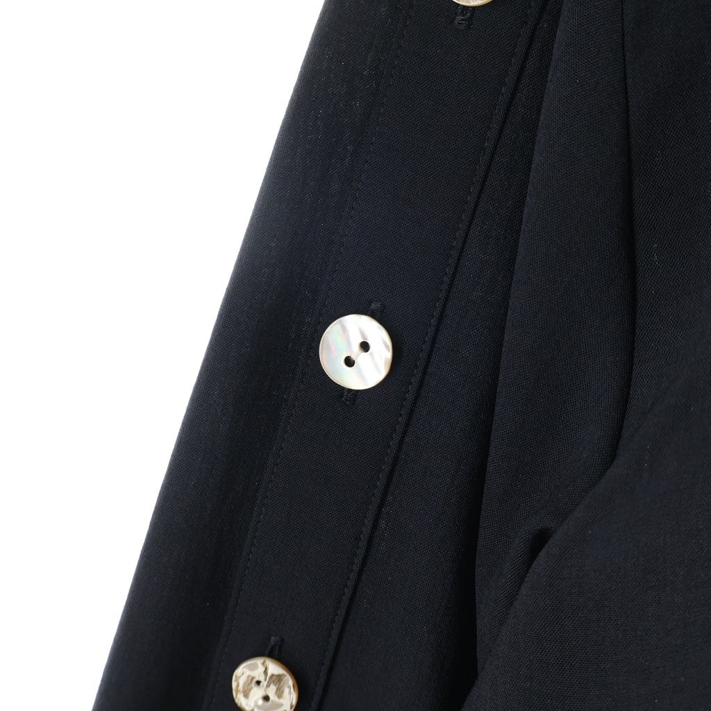 AKIRA NAKA(アキラナカ) Adora open sleeve shirt OW AP2439-BK アドラ オープンスリーブ 長袖カットソー blackレディース ブラック