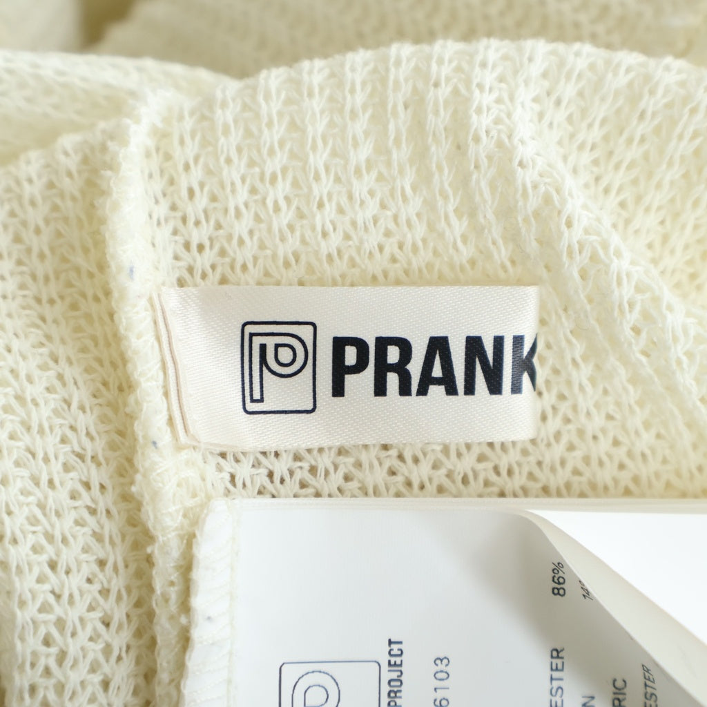 PRANK PROJECT(プランクプロジェクト) フロントプリント メッシュドッキング ロングスリーブ長袖Tシャツ カットソー 31251416103 アイボリー