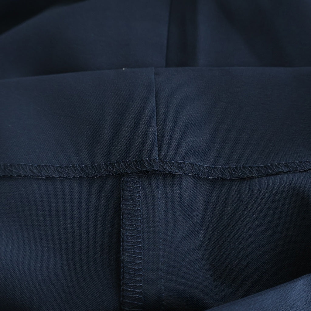 HYKE(ハイク) ストレッチ ワイドレグパンツ レディース ネイビー