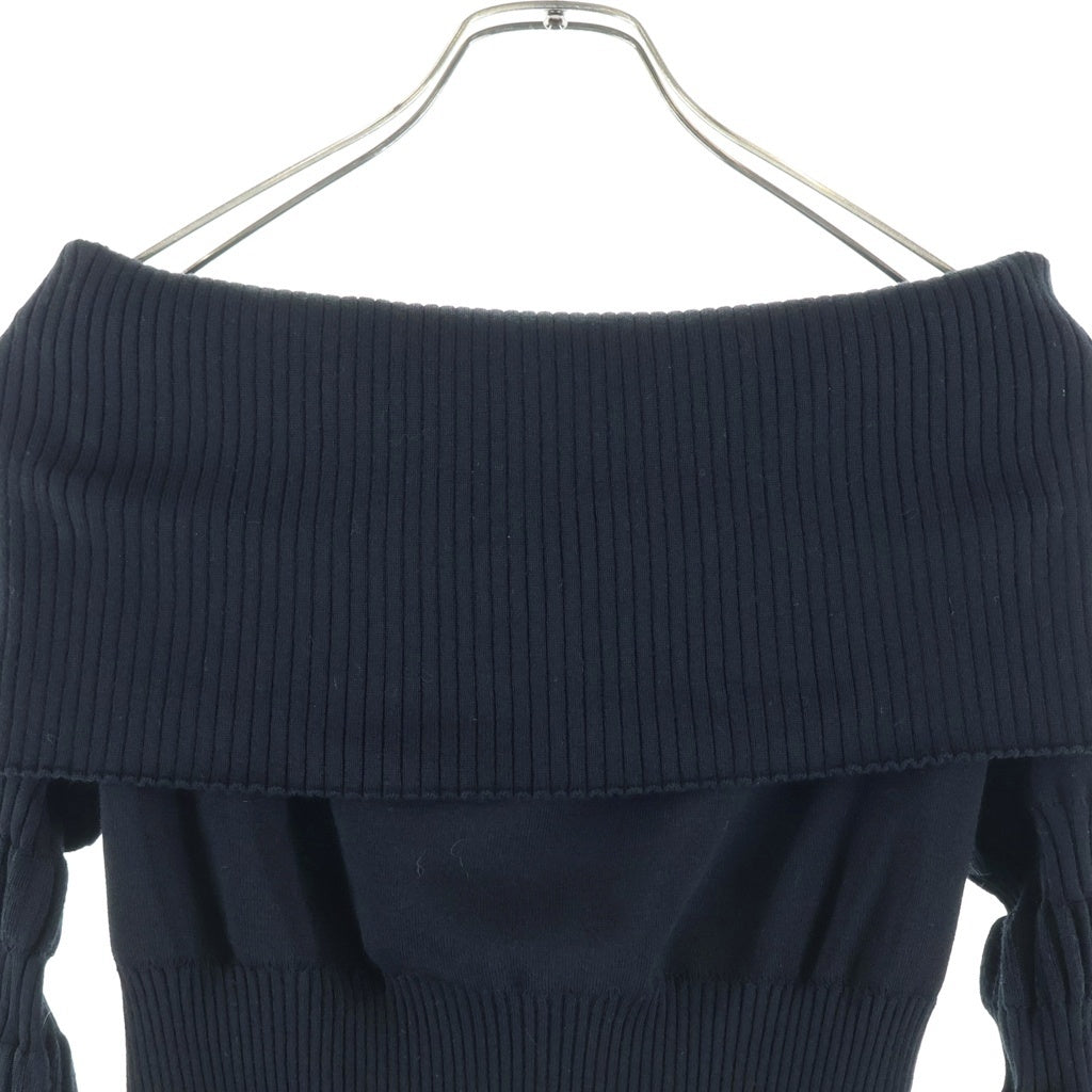 FETICO(フェティコ) THE TOKYO 別注 STRIPE KNIT OFF-SHOULDER TOP FTC244-0722 ストライプニットオフショルダートップ レディース