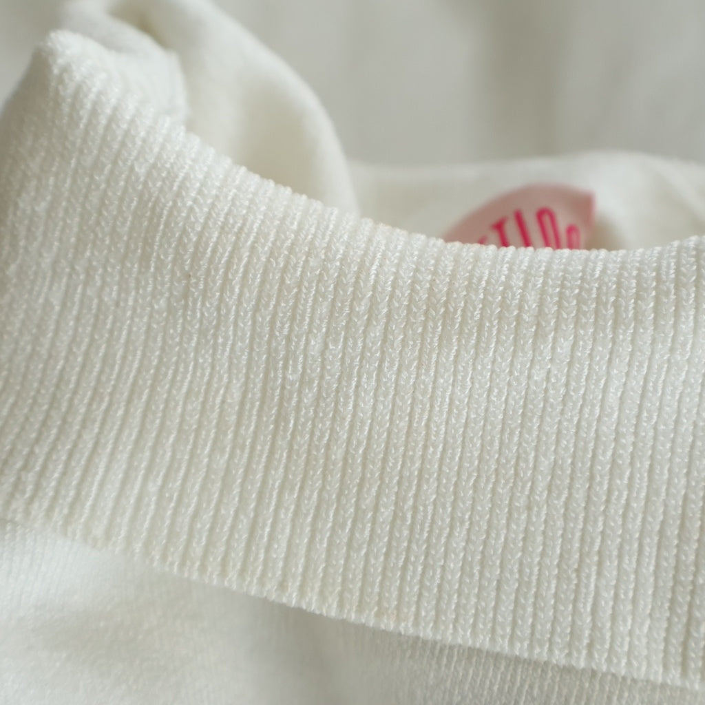 FETICO(フェティコ) 23AW BICOLORED KNIT BODYSUIT FTC234-0710 バイカラー ニットボディスーツ レディース ブラック/ホワイト