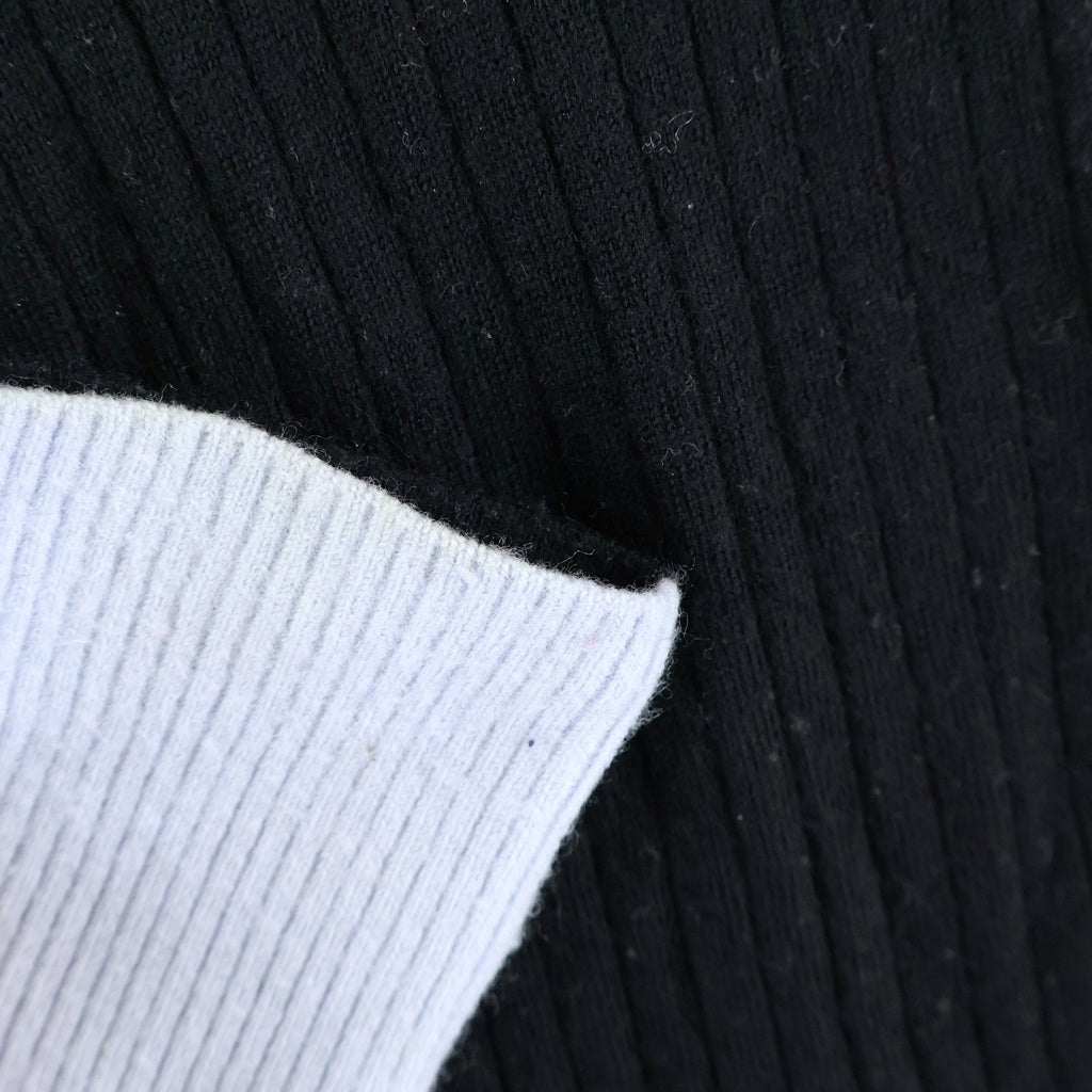 CINOH(チノ) TURTLENECK TIGHT KNIT 24WKN001 タートルネック タイトニット レディース ブラック