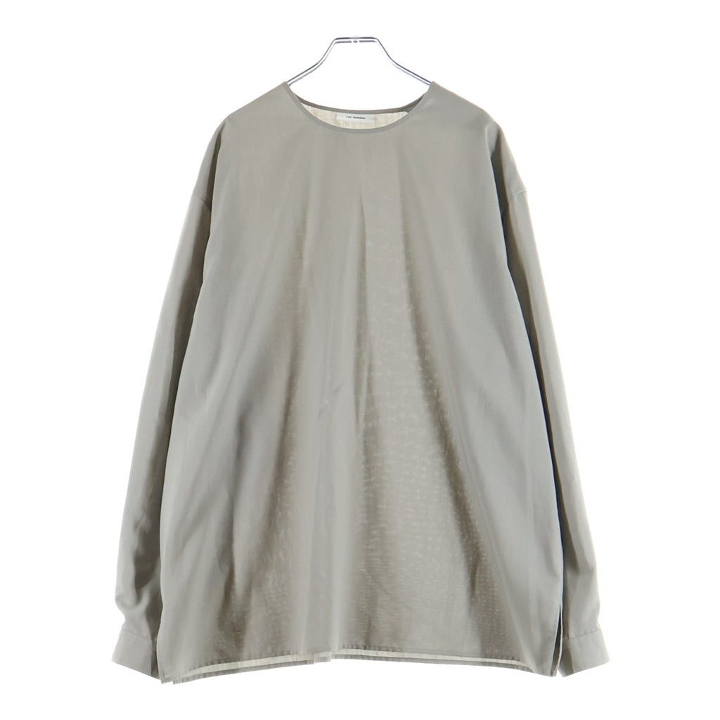 THE RERACS(ザ リラクス) 26SS THE SIDE ZIP PULLOVER SHIRT LONG SLEEVE 26SS-REBL-478-J サイドジップ プルオーバー ロングスリーブシャツ グレー