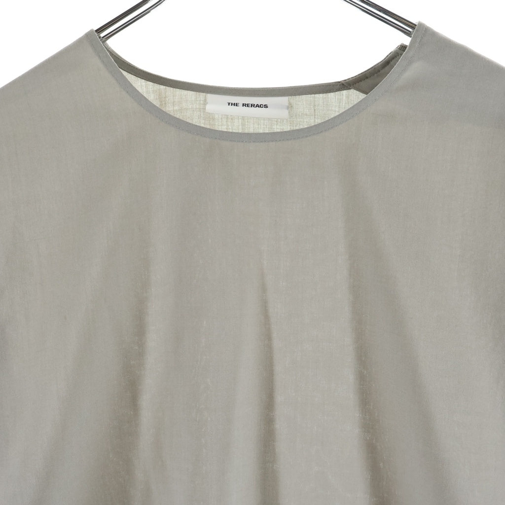 THE RERACS(ザ リラクス) 26SS THE SIDE ZIP PULLOVER SHIRT LONG SLEEVE 26SS-REBL-478-J サイドジップ プルオーバー ロングスリーブシャツ グレー