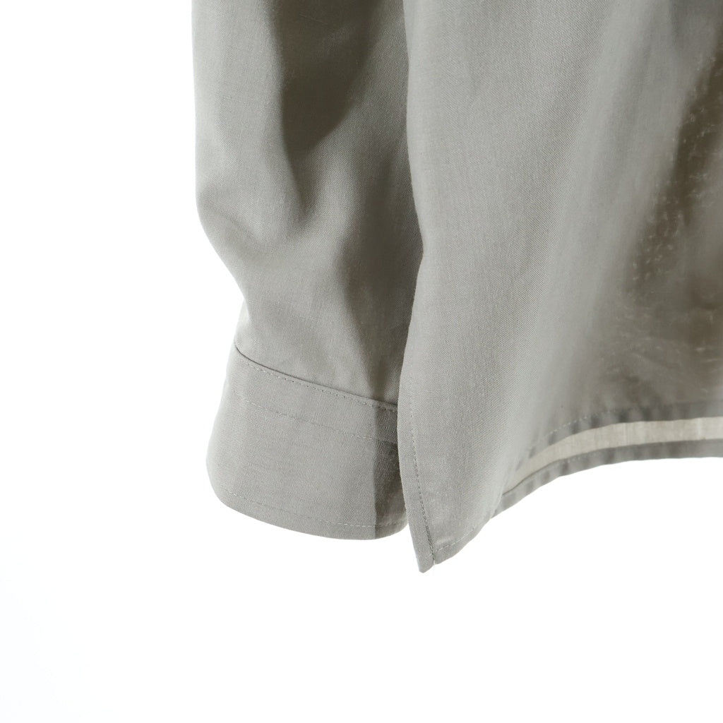 THE RERACS(ザ リラクス) 26SS THE SIDE ZIP PULLOVER SHIRT LONG SLEEVE 26SS-REBL-478-J サイドジップ プルオーバー ロングスリーブシャツ グレー