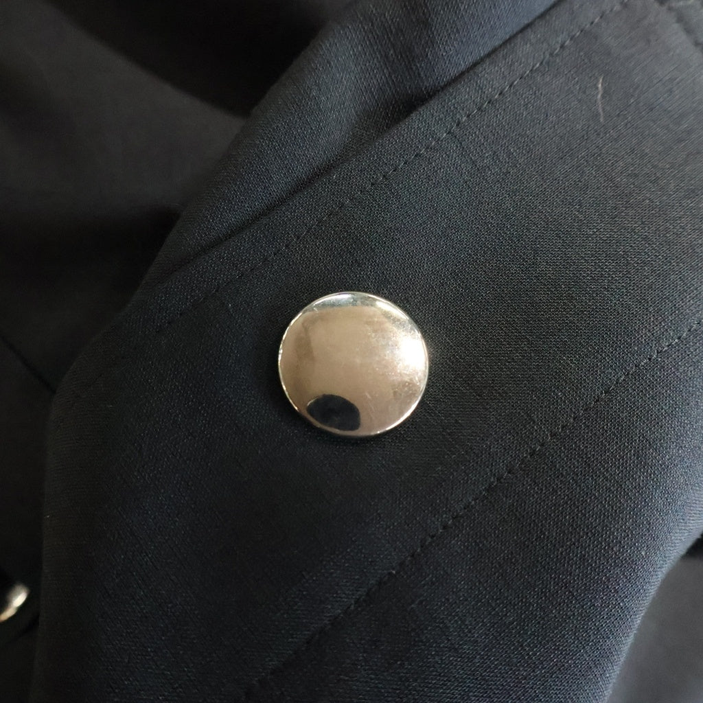 THE RERACS(ザ リラクス) 25SS ハーフボタン バンドカラー半袖シャツ 25SS-REBL-468-IDSP-J ブラック