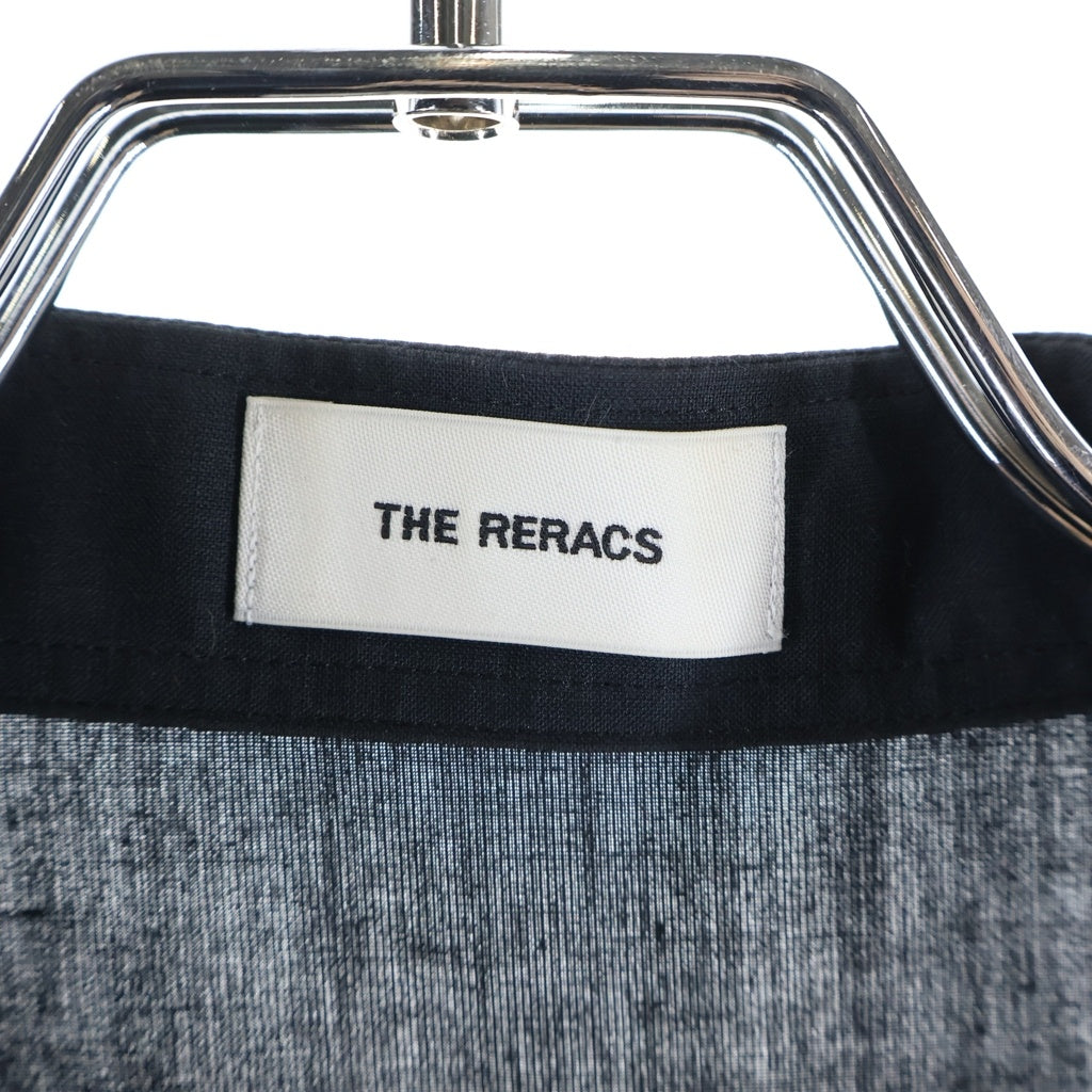THE RERACS(ザ リラクス) 25SS ハーフボタン バンドカラー半袖シャツ 25SS-REBL-468-IDSP-J ブラック