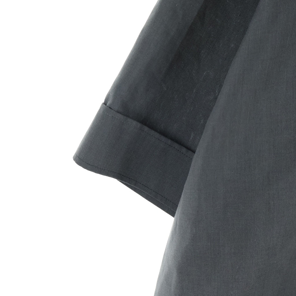 THE RERACS(ザ リラクス) 24SS PE SUPER LIGHT SPUN THE SIDE ZIP PULLOVER SHIRT SHORT SLEEVE 24SS-REBL-404-J サイドジッププルオーバーショートスリーブ半袖シャツ グレー