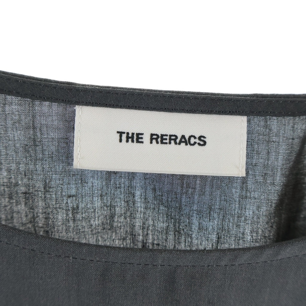 THE RERACS(ザ リラクス) 24SS PE SUPER LIGHT SPUN THE SIDE ZIP PULLOVER SHIRT SHORT SLEEVE 24SS-REBL-404-J サイドジッププルオーバーショートスリーブ半袖シャツ グレー