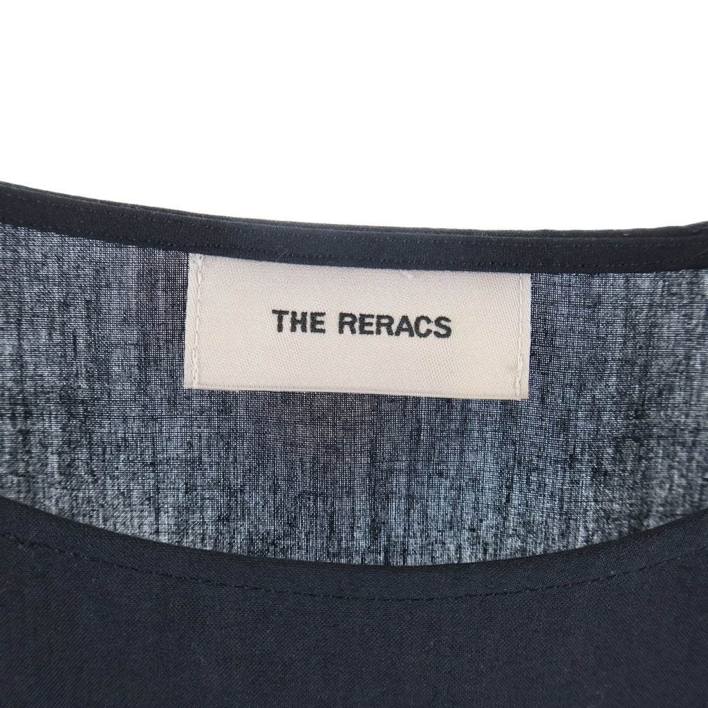 THE RERACS(ザ リラクス) 24SS PE SUPER LIGHT SPUN THE SIDE ZIP PULLOVER SHIRT SHORT SLEEVE 24SS-REBL-404-J サイドジッププルオーバーショートスリーブ半袖シャツ ブラック