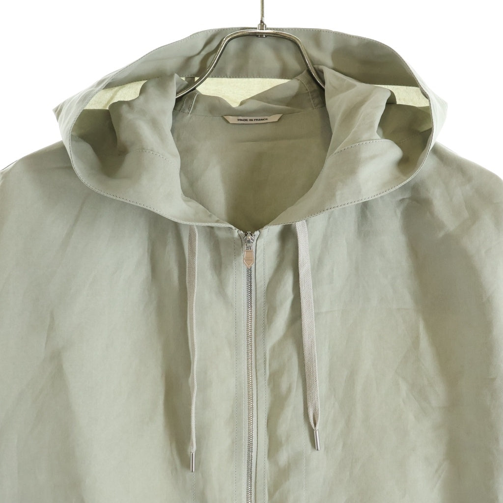 HERMES(エルメス) DOUBLE POCKET ZIPUP JACKET ダブルポケットジップアップ フーデッドジャケット ベージュ 652340HE