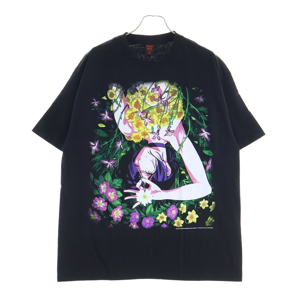 GEEKSRULE(ギークスルール) CHAINSAW MAN The Movie Reze SILKSCREEN PRINTING T SHIRT vol.01 チェンソーマン レぜ編 コラボプリント半袖Tシャツ ブラック