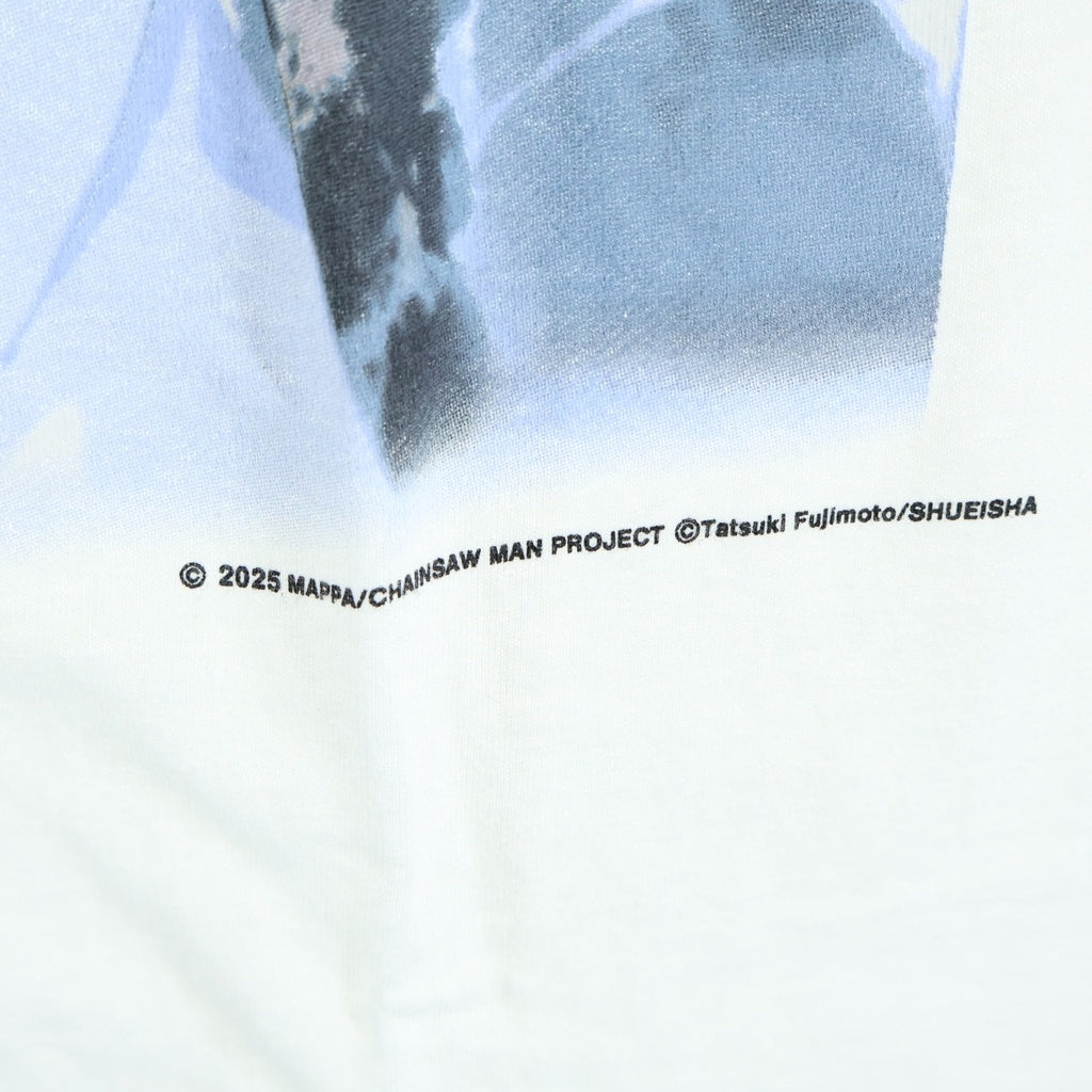 GEEKSRULE(ギークスルール) CHAINSAW MAN The Movie Reze SILKSCREEN PRINTING T SHIRT vol.03 チェンソーマン レぜ編 コラボプリント半袖Tシャツ ホワイト